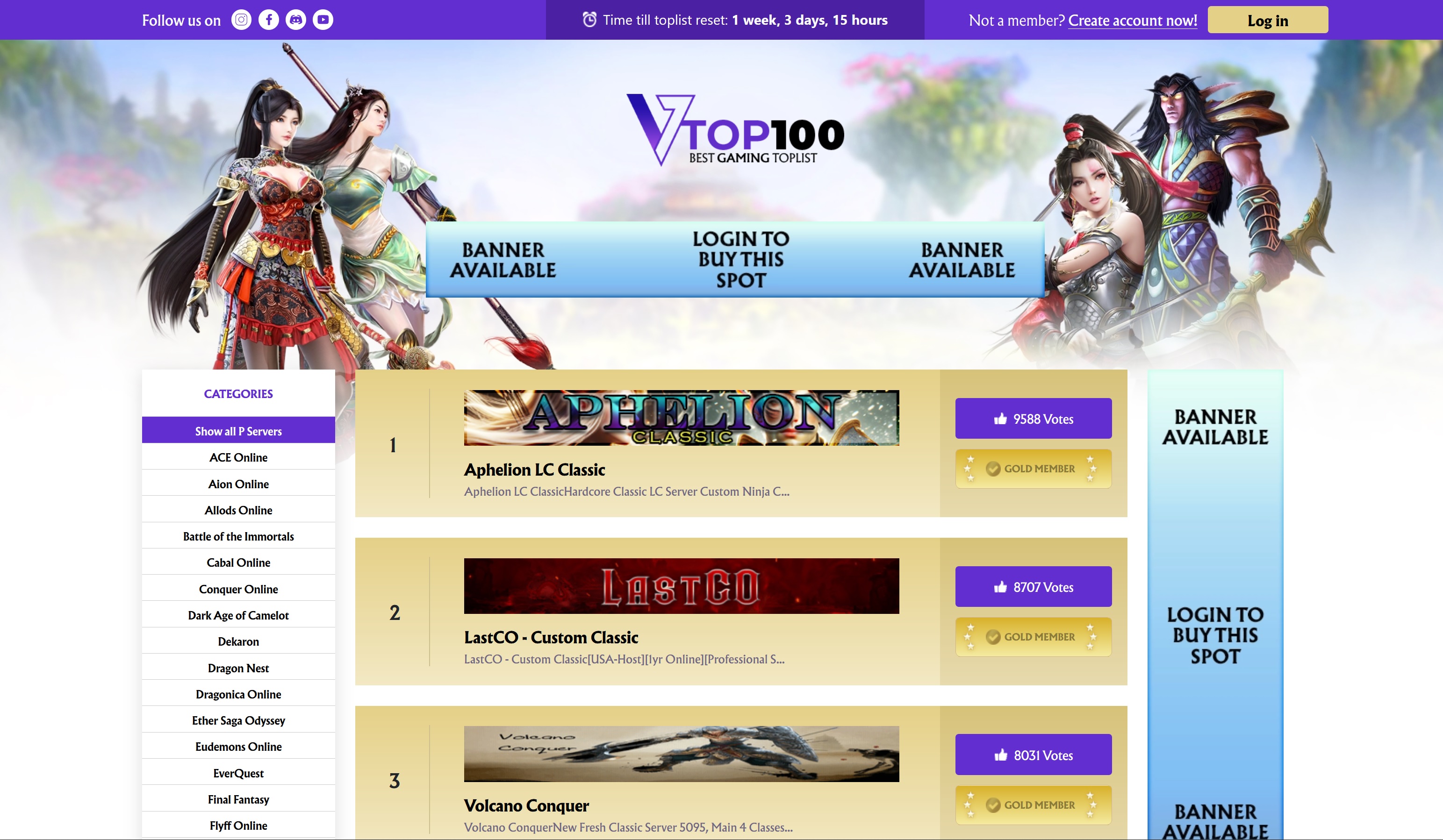 WoW Private Servers Top 100 Gaming MMORPG 2025 Private Servers List